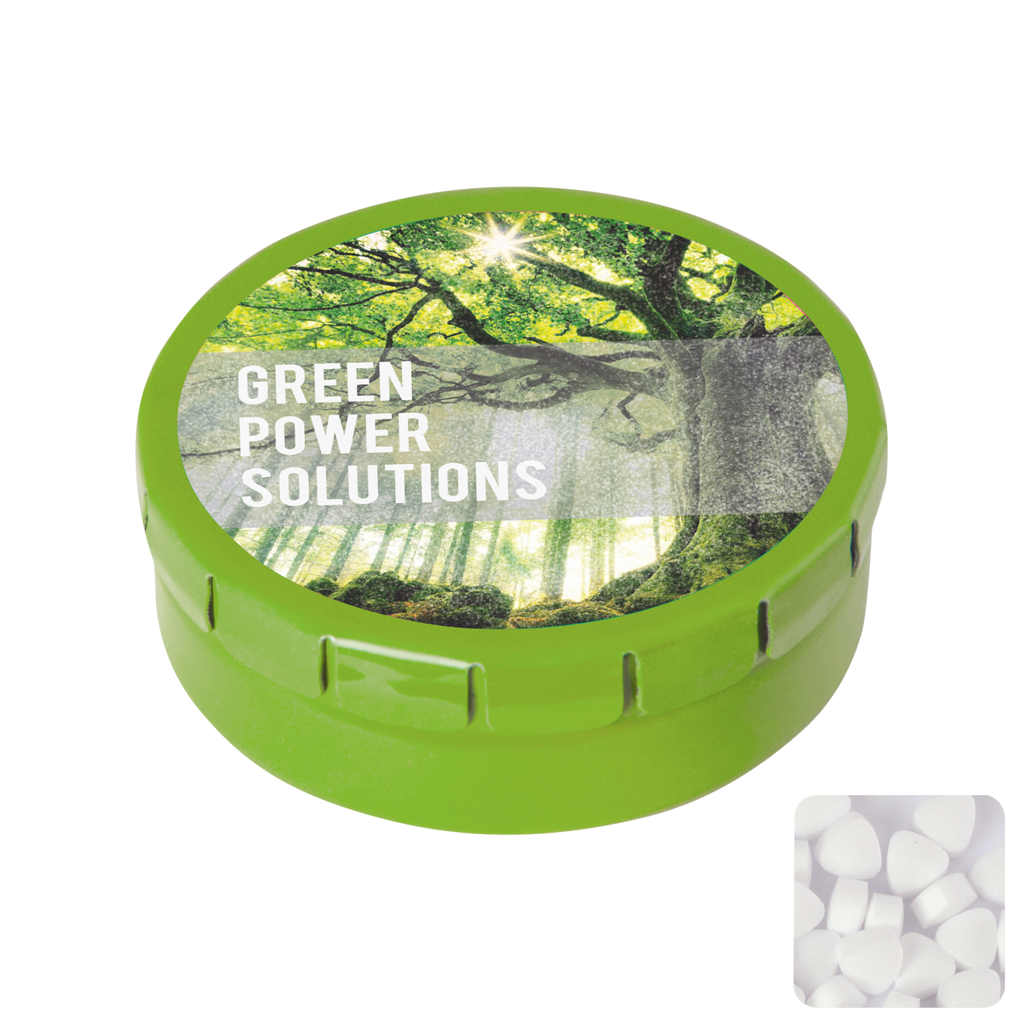 Picture of Round click tin with sugar free mints