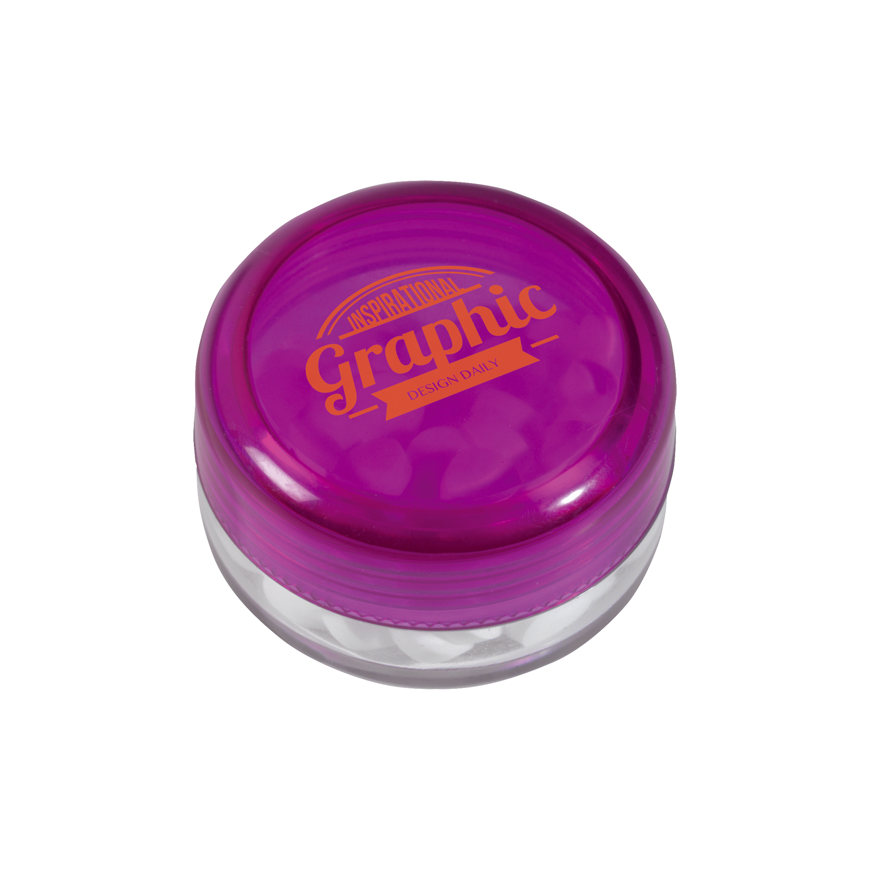 Picture of Round pot with sugar free mints