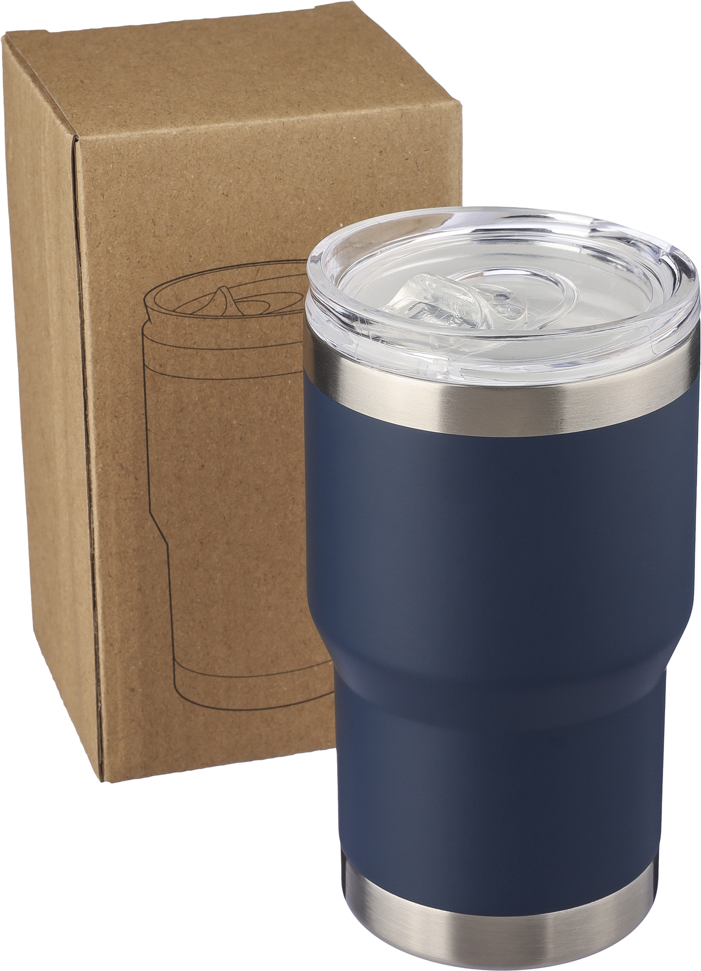 Picture of Recycled stainless steel double walled travel mug (350ml)
