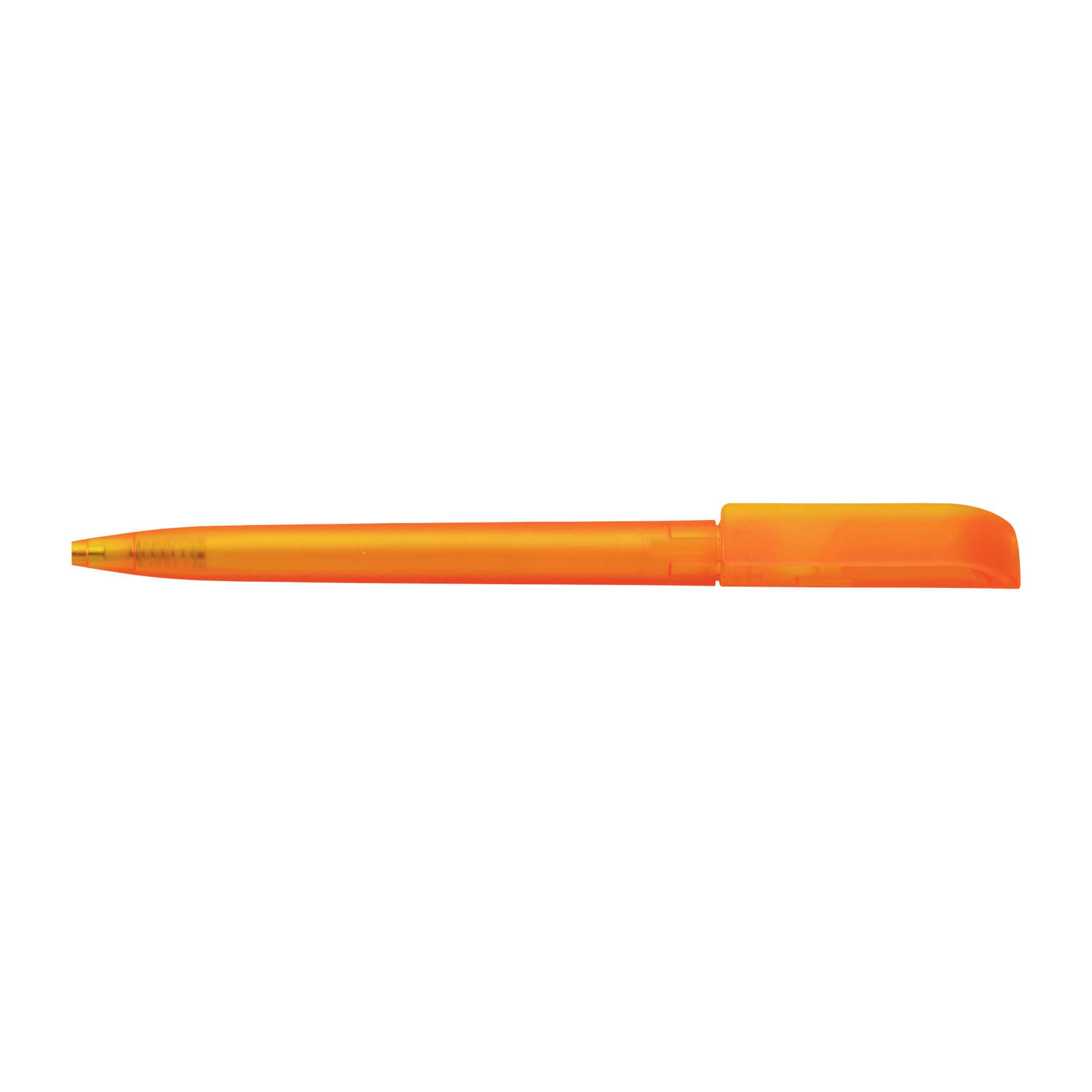 Picture of Twist action frosted plastic ballpen