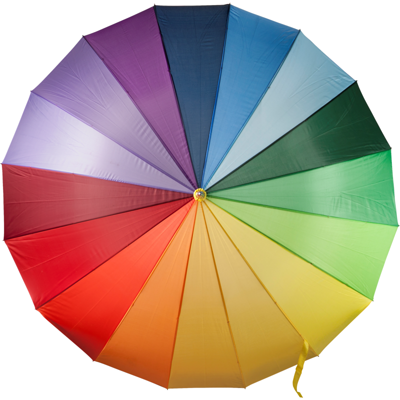 Rainbow polyester umbrella 4058_009 (Various)