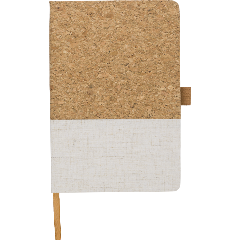 Cork and cotton notebook (approx. A5) 967381_002 (White)