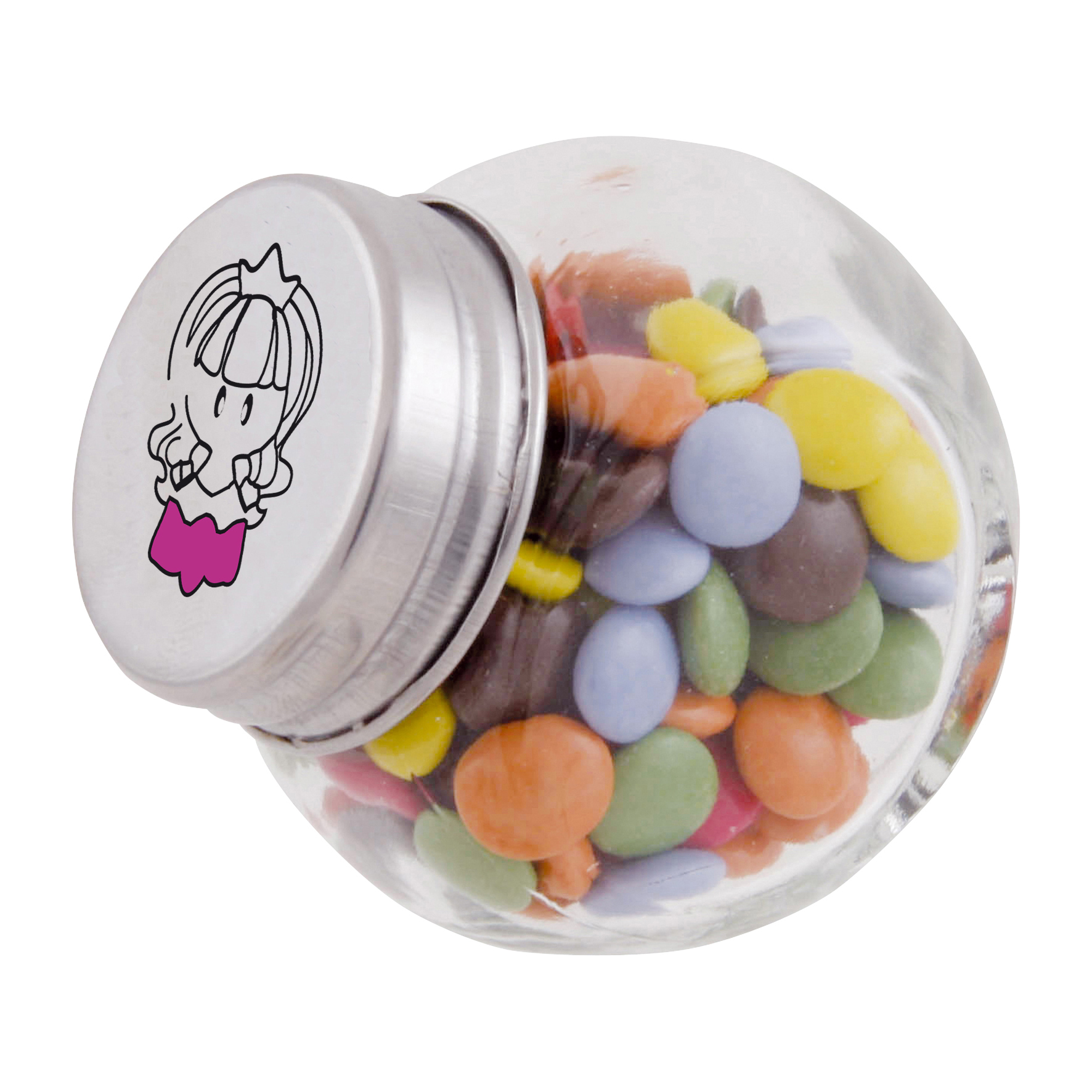 Picture of Small glass jar with choco's