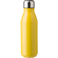 Recycled aluminium single walled bottle (550ml) 1014888_006 (Yellow)