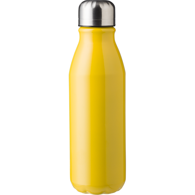 Recycled aluminium single walled bottle (550ml) 1014888_006 (Yellow)