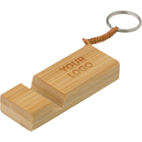 Bamboo key chain phone stand 748770_823 (Bamboo)