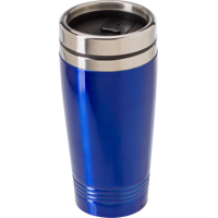 Stainless steel double walled drinking mug (450ml) 709939_005 (Blue)