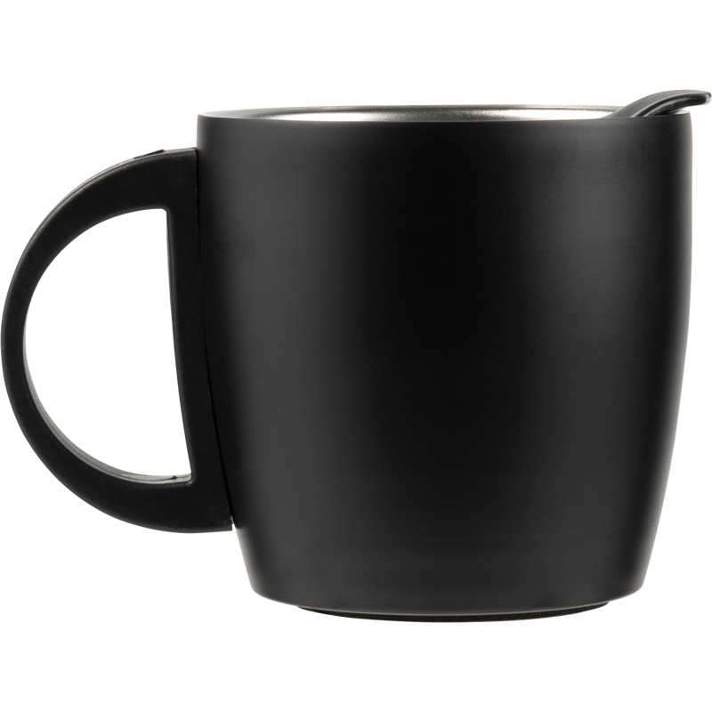 Double walled steel travel mug (350ml) 8227_001 (Black)