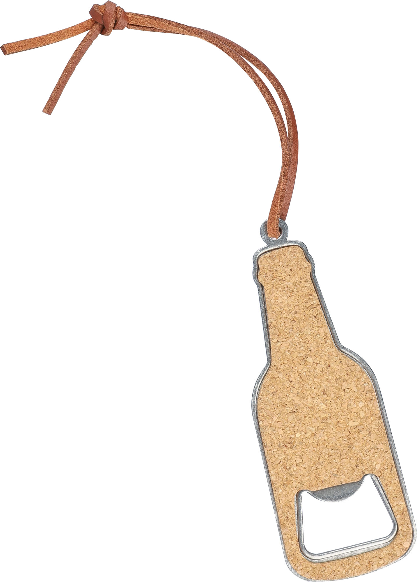 Picture of Cork bottle opener keyring