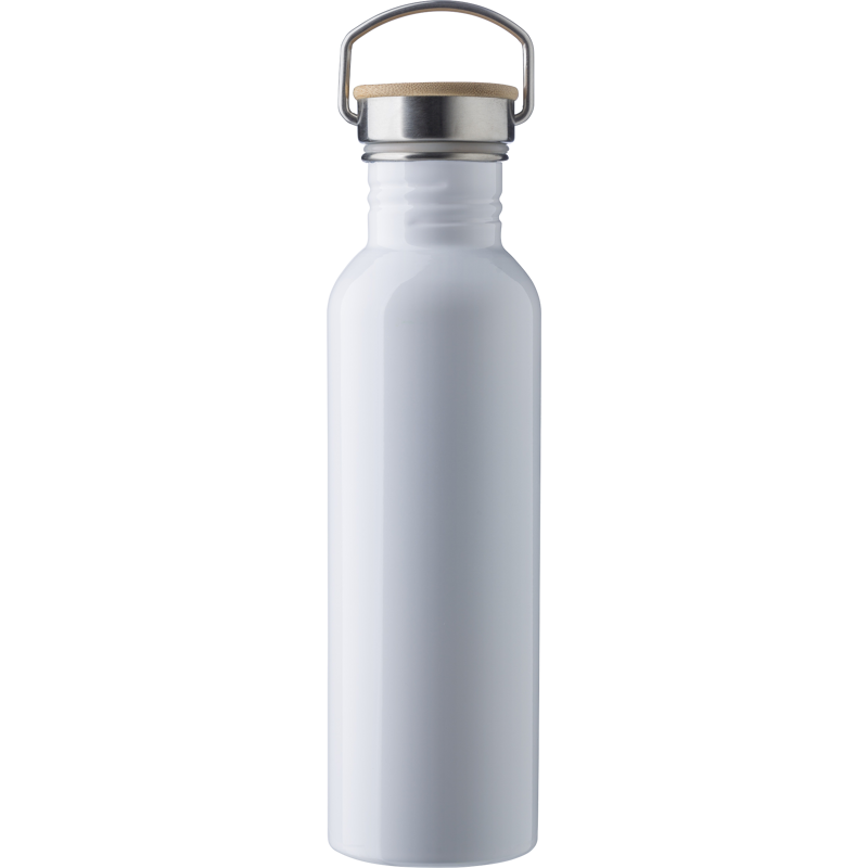Stainless steel single walled drinking bottle (700ml) 865174_002 (White)