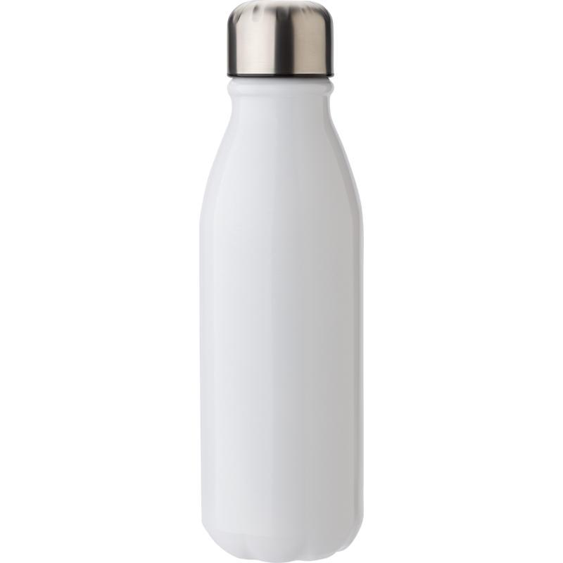 Aluminium single walled bottle (500ml) 662819_002 (White)