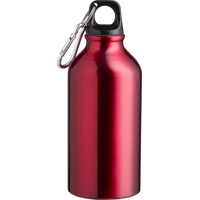 Recycled aluminium single walled bottle (400ml) 1015120_008 (Red)