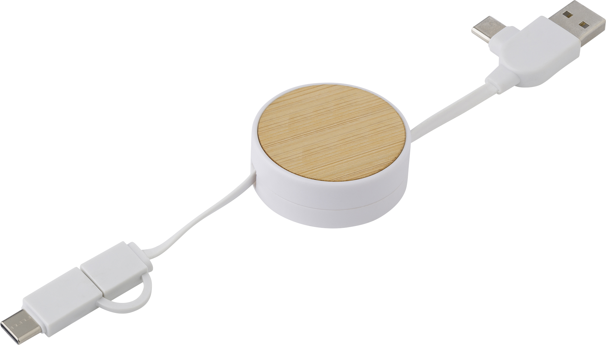 Picture of Bamboo extendable charging cable