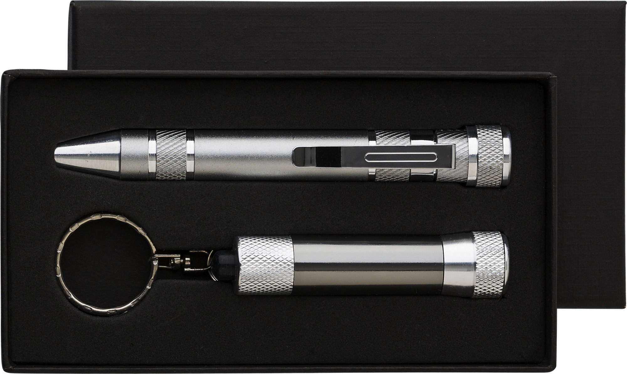 Picture of Pen shaped screwdriver set and torch