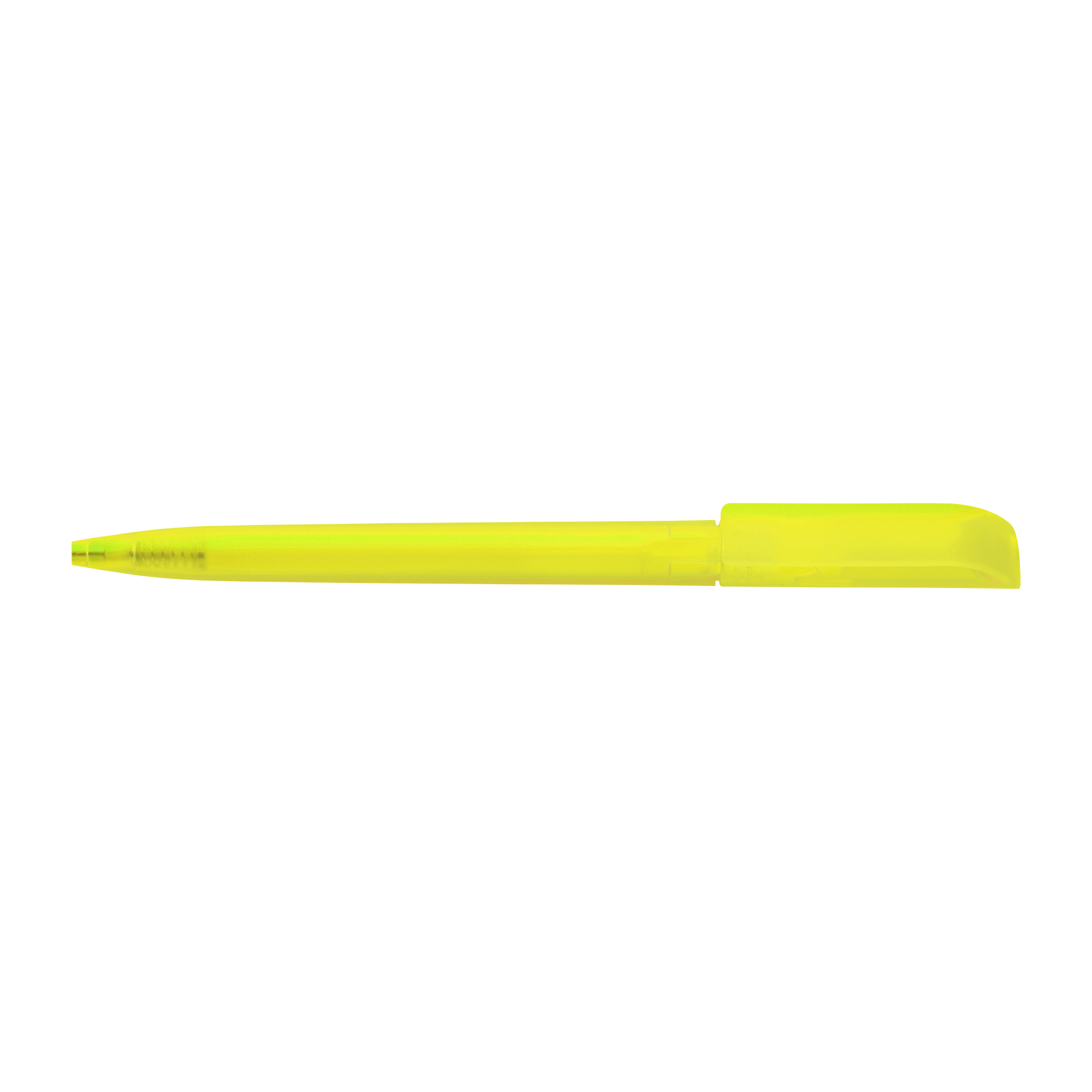 Picture of Twist action frosted plastic ballpen