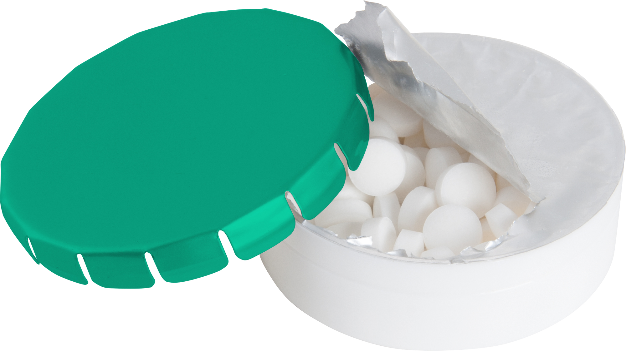 Picture of Round click plastic pot with sugar free mints