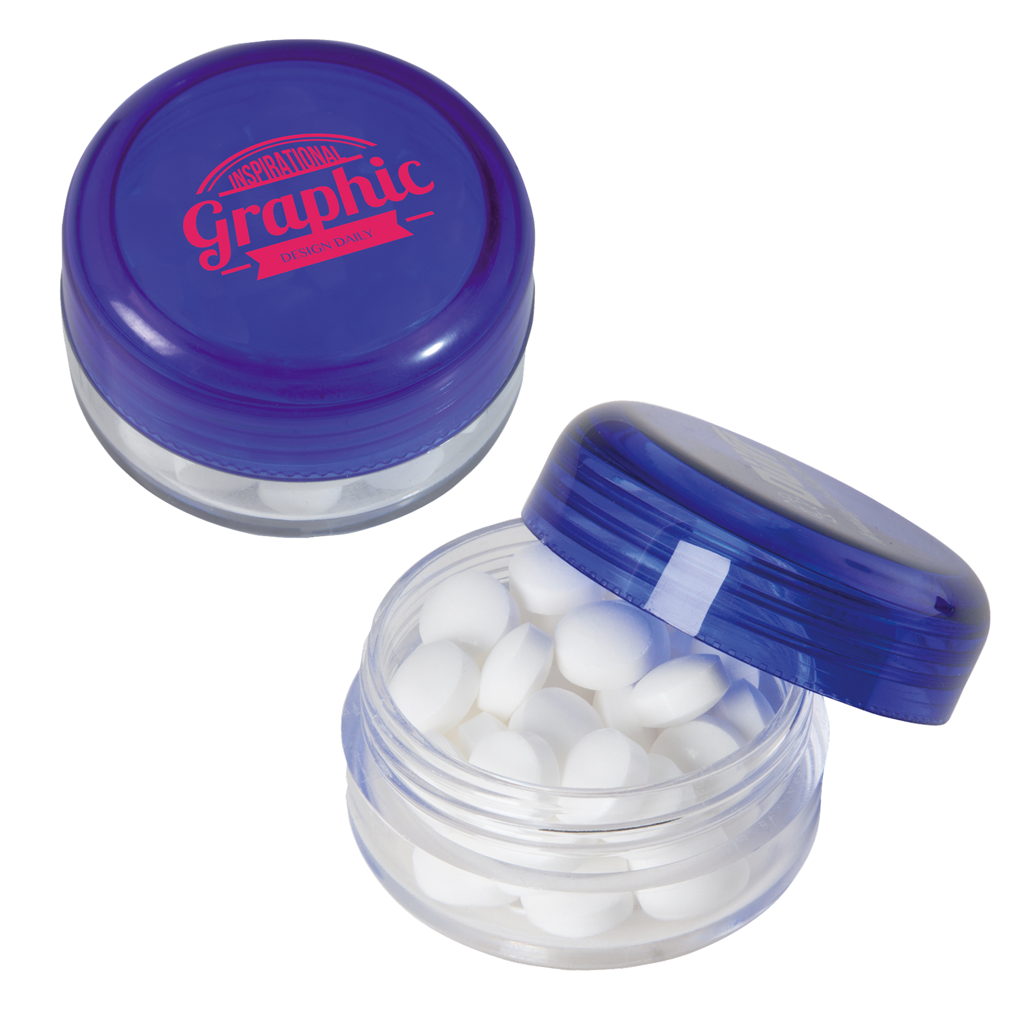 Picture of Round pot with sugar free mints