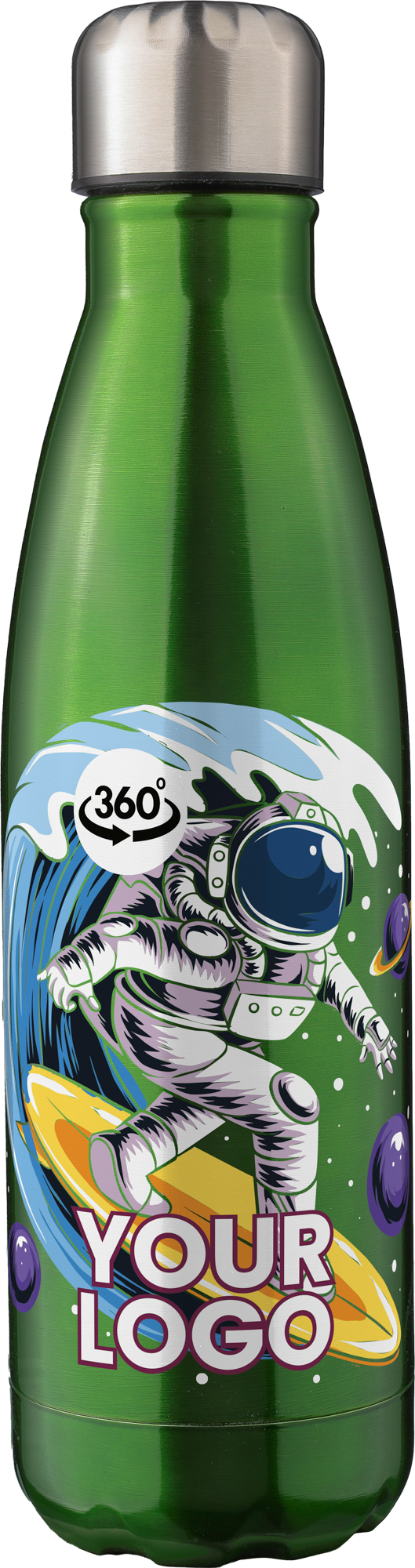 Picture of Recycled stainless steel double walled bottle (500ml)