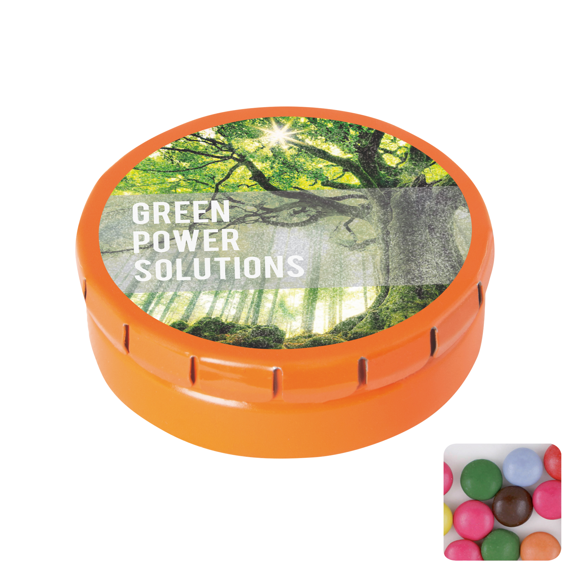 Picture of Round click tin with choco's