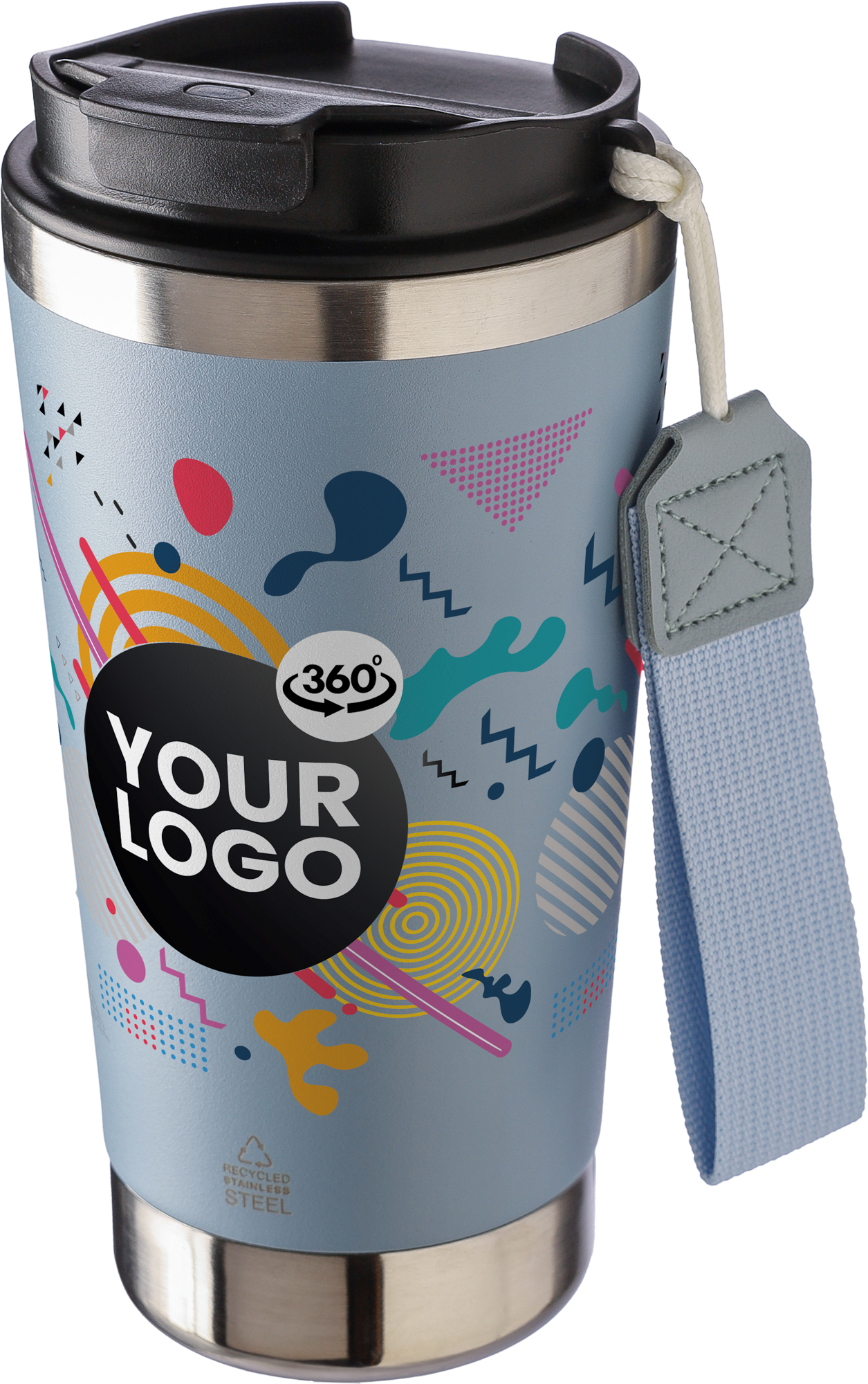 Picture of Recycled steel double walled travel mug (500ml)