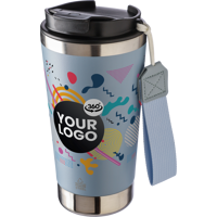 Recycled steel double walled travel mug (500ml) 1172551_363 (Pastel blue)