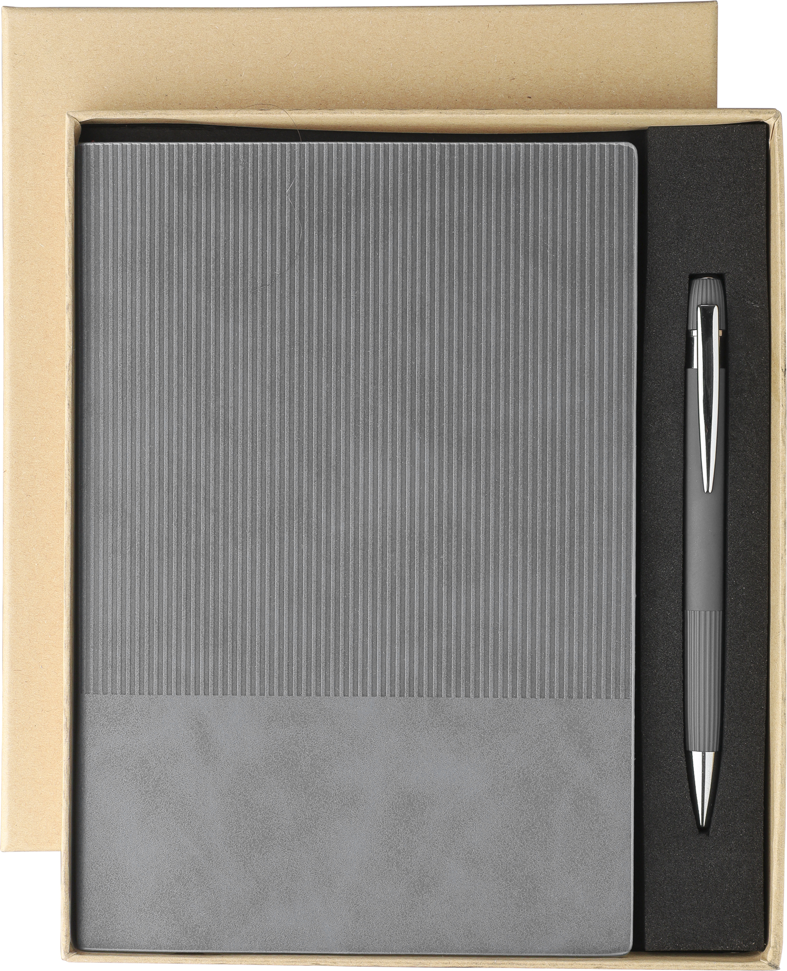 Picture of Recycled PU notebook with ballpen gift set (approx. A5)