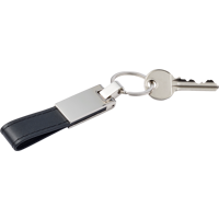 Key chain with PU loop 8779_001 (Black)