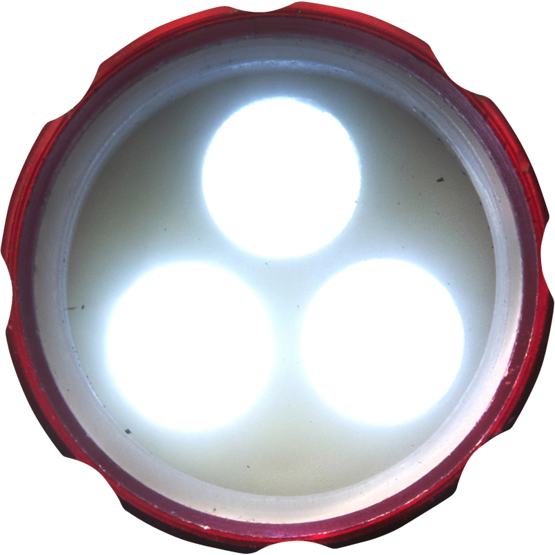 Pocket torch 3 LED lights 4861_008 (Red)