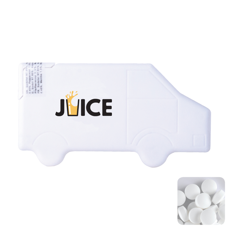 Van mint card with sugar free mints CX0201_002 (White)