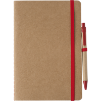 Recycled carton notebook (A5) 1015152_008 (Red)