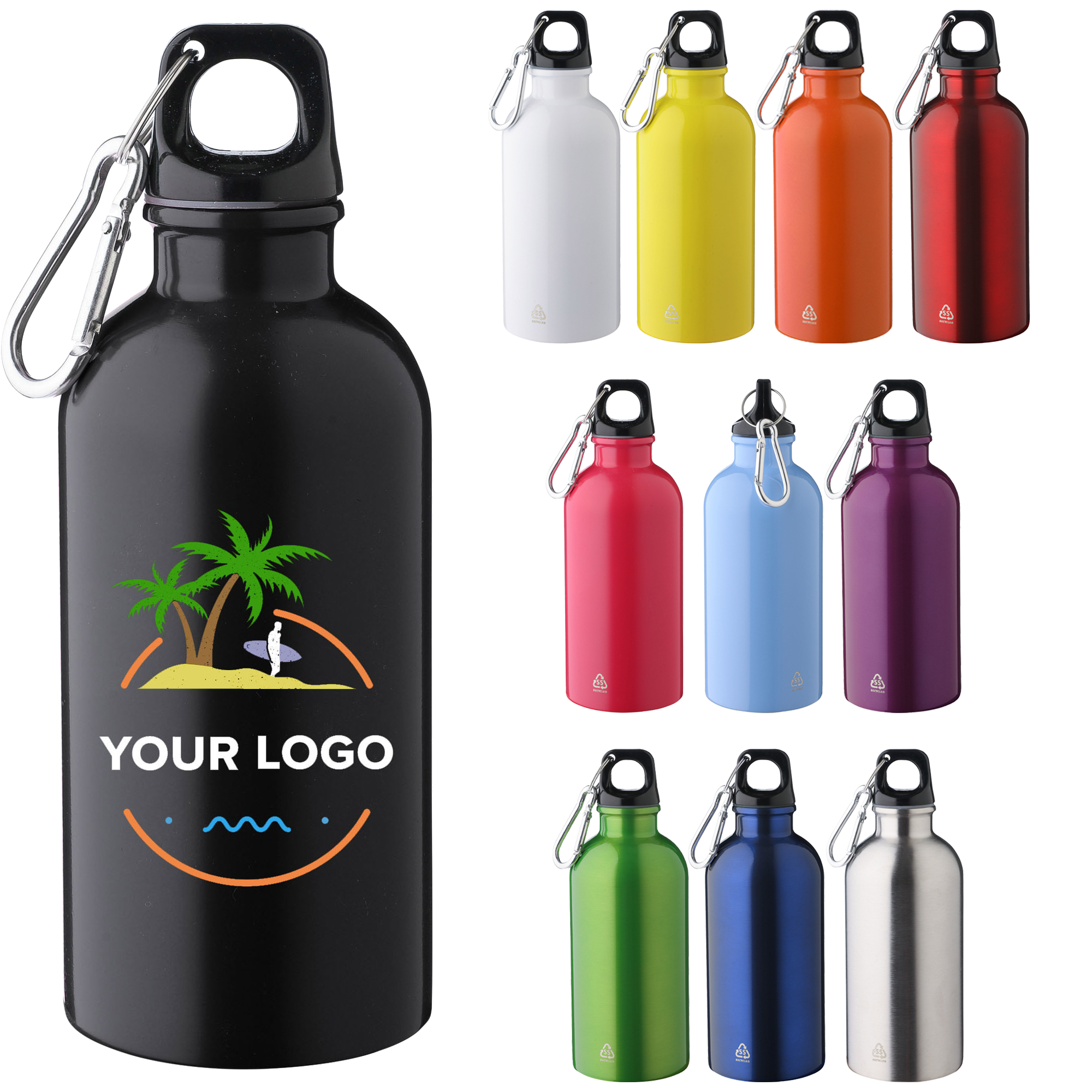 Picture of Recycled single walled bottle (400 ml)