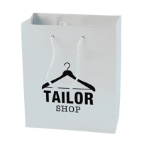 Matt paper bag (160 x 190 x 80 mm) X201616_002 (White)