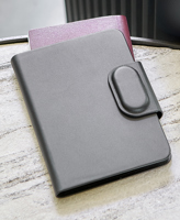 Recycled PU passport holder (Built-in Apple Find My) 1267659_001 (Black)