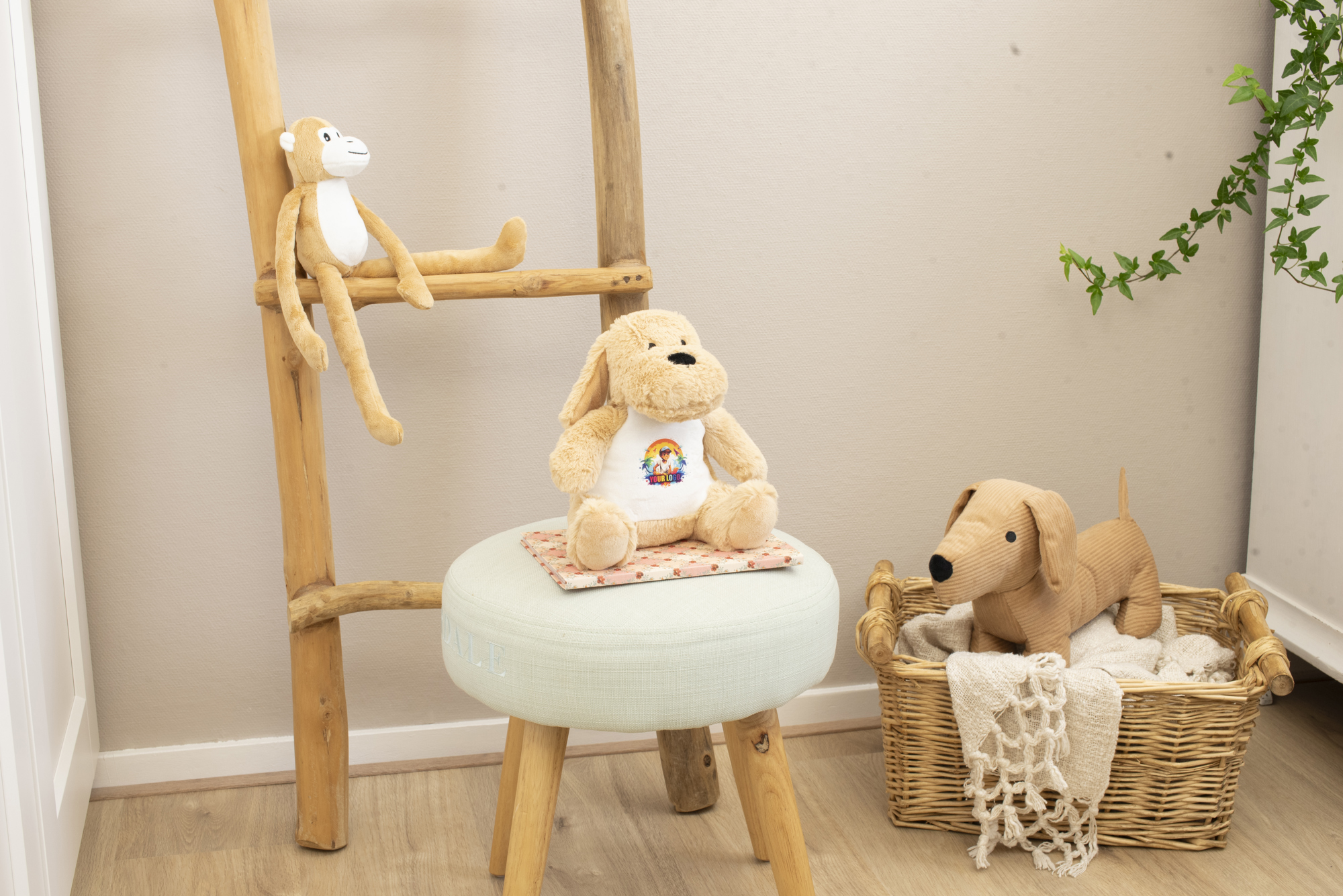 Picture of Plush dog with tag