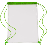 Transparent drawstring backpack 0927_019 (Lime)