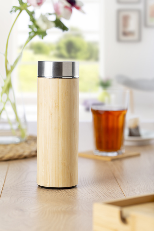 Bamboo bottle with tea infuser (420ml) 8858_lif