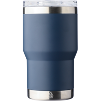 Recycled stainless steel double walled travel mug (350ml) 1267375_005 (Blue)