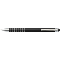 Aluminium ballpen with stylus 0647_001 (Black)