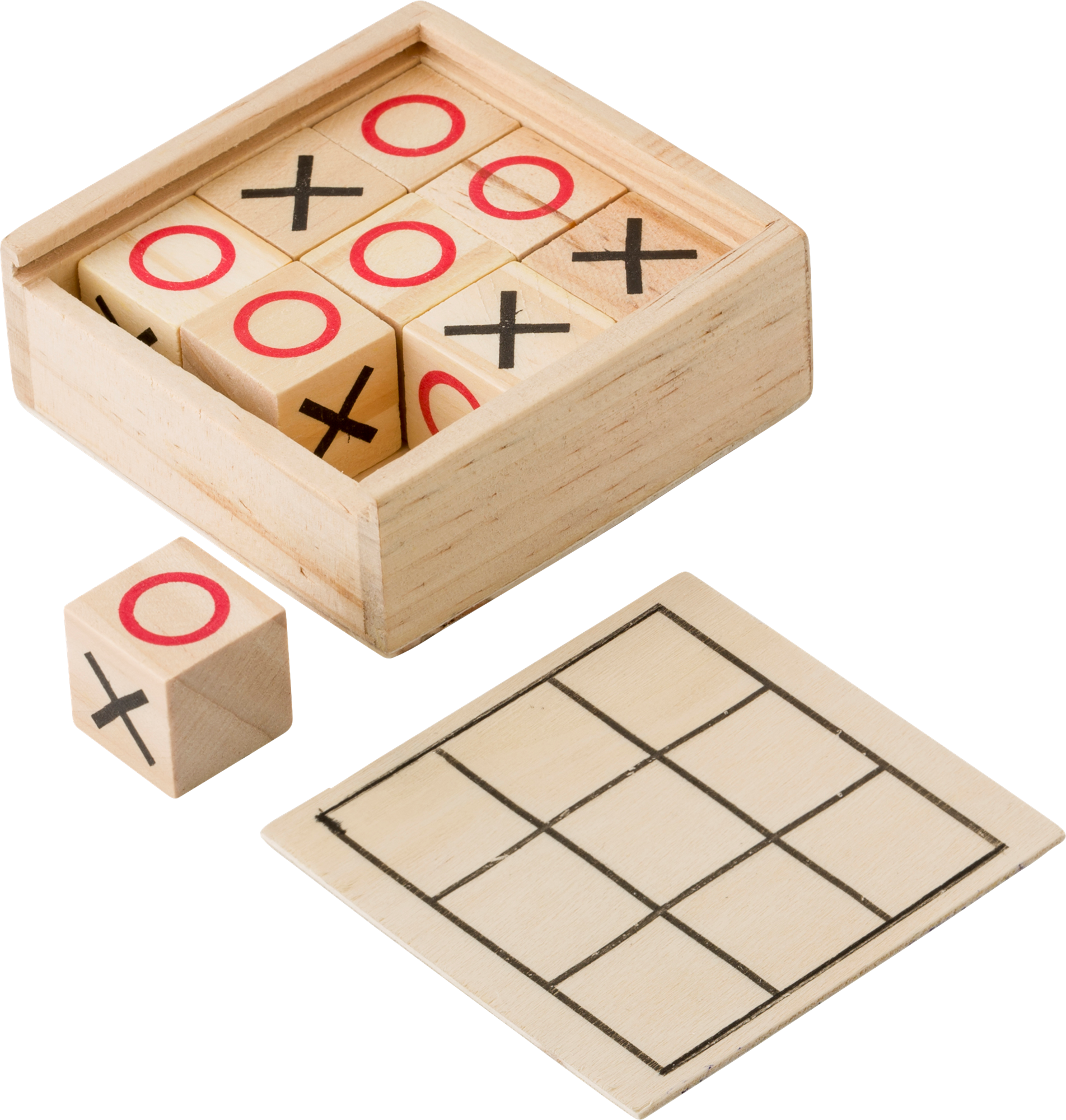 Picture of Wooden Tic Tac Toe game