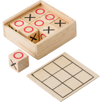 Wooden Tic Tac Toe game 427062_011 (Brown)