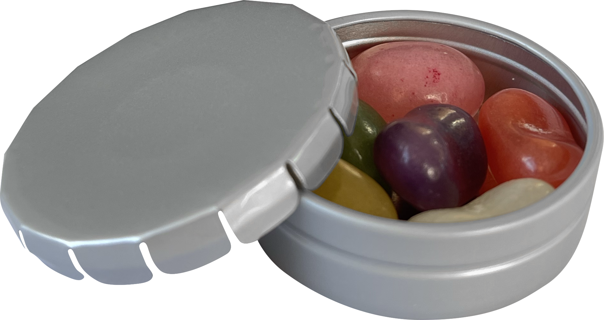 Picture of Round click tin with jelly beans
