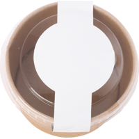 Kraft cardboard tub with fruit heart sweets (90ml) CX0422_011 (Brown)