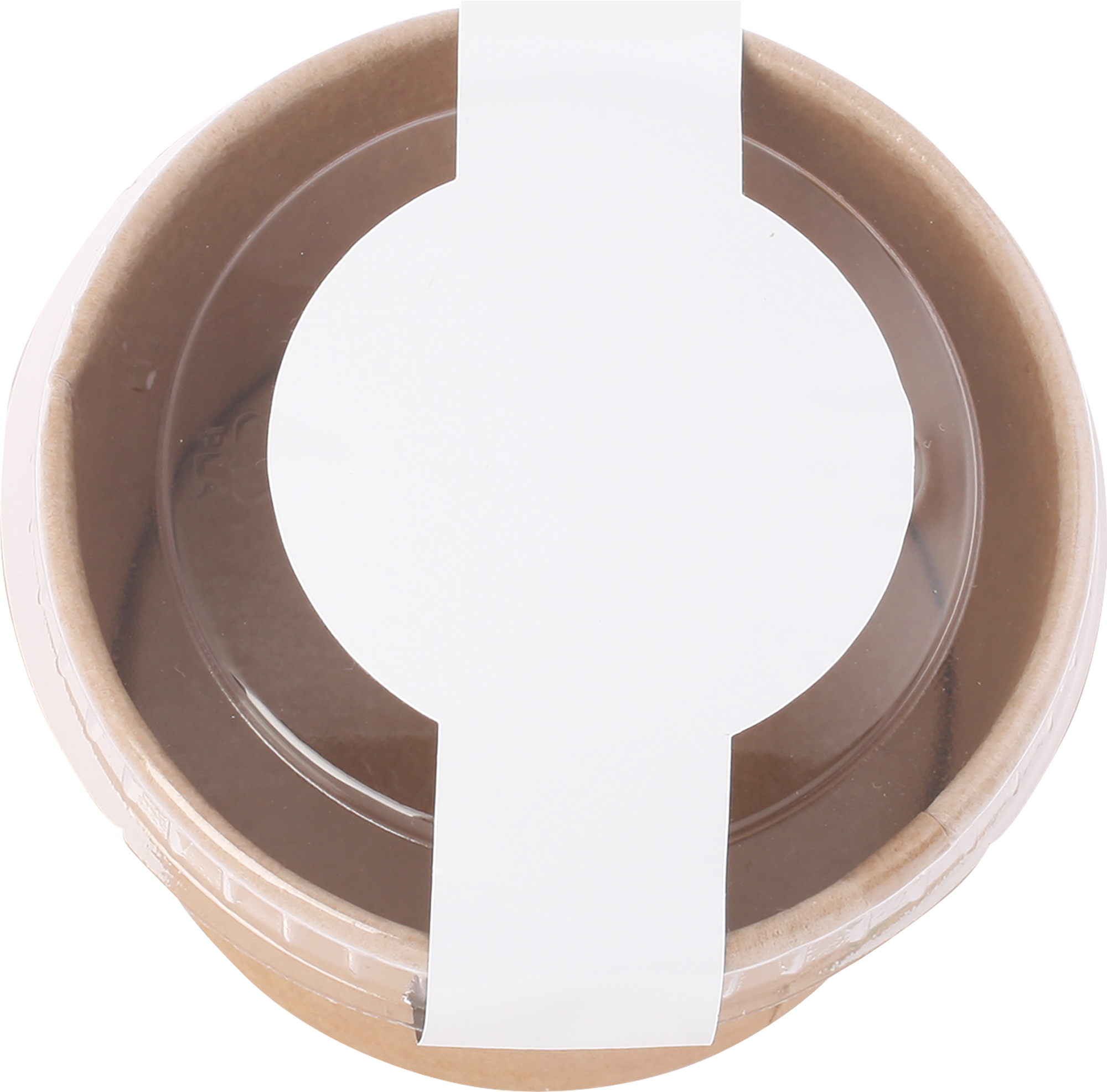 Picture of Kraft cardboard tub with fruit heart sweets (90ml)