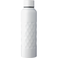 Recycled stainless steel single-walled drinking bottle (800 ml) 1267909_002 (White)