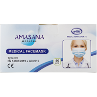Disposable medical face mask 734430_018 (Light blue)