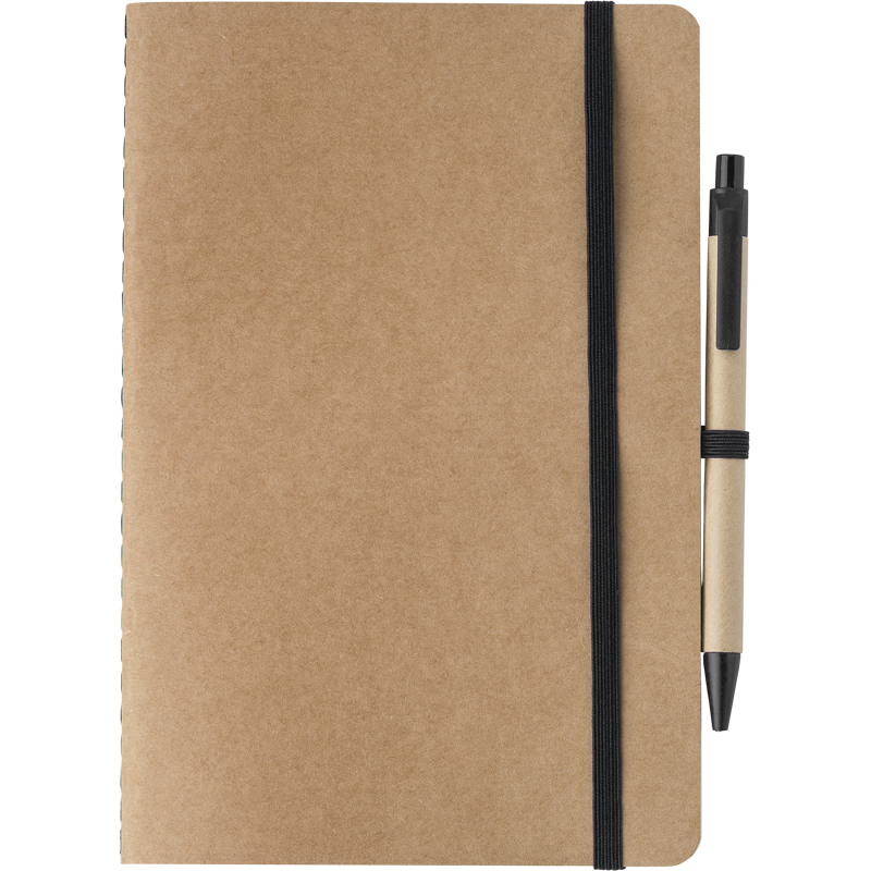 Recycled carton notebook (A5) 1015152_001 (Black)