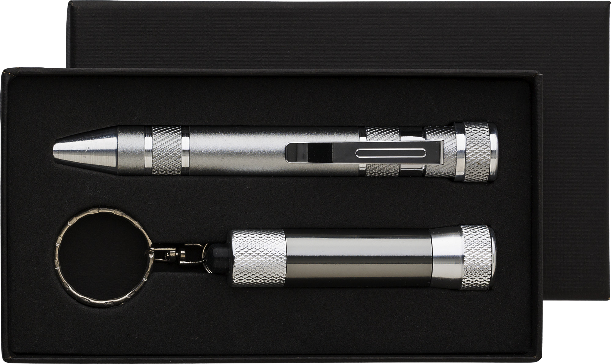 Picture of Pen shaped screwdriver set and torch