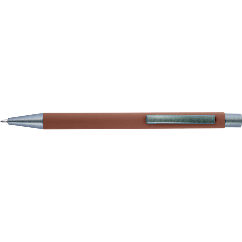 Ballpen with rubber finish 8298_011 (Brown)