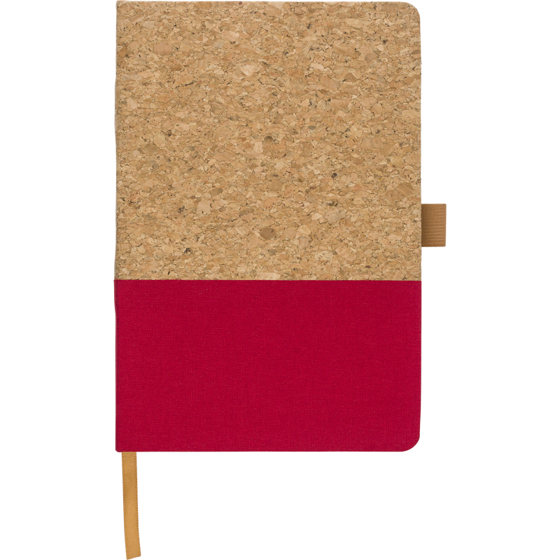 Cork and cotton notebook (approx. A5) 967381_008 (Red)