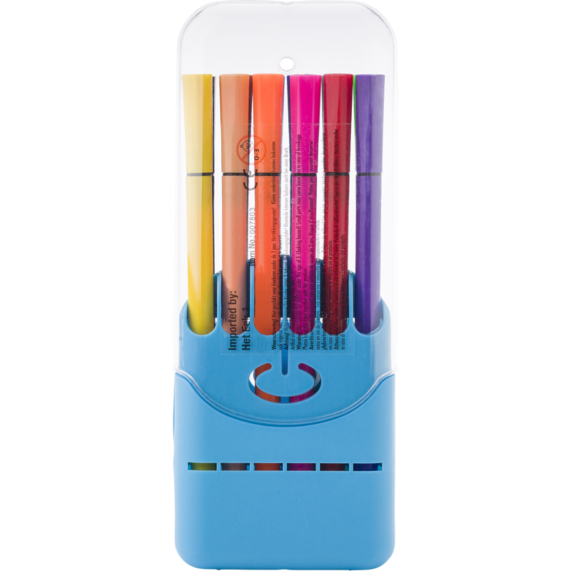 12 Water-based felt tip pens 7803_018 (Light blue)